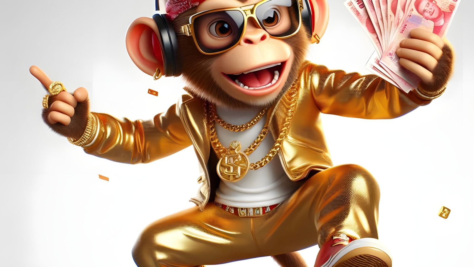 rapper-monkey-slot-game-character-with-white-plain-background